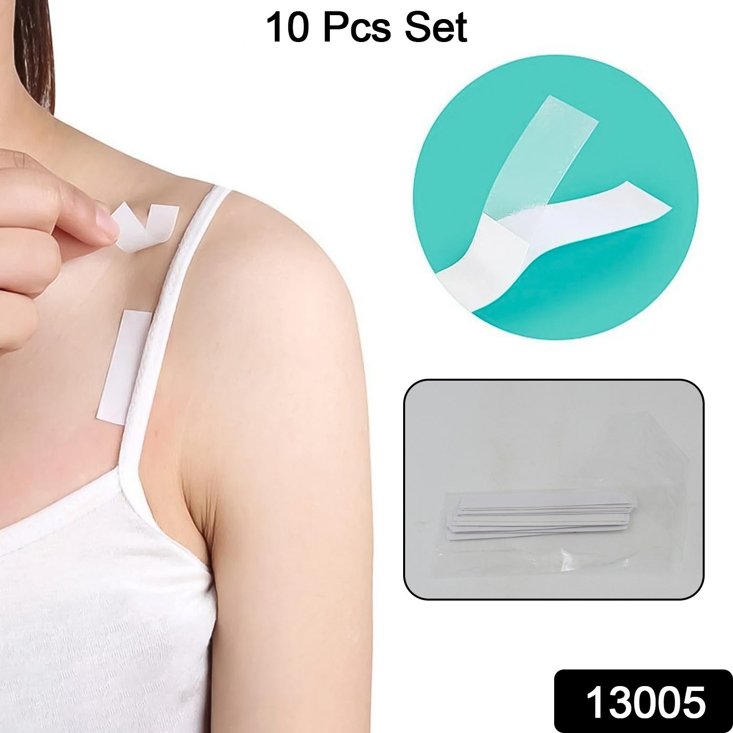 Waterproof Anti-Skid Transparent Medical Tape for Lingerie (10 Pcs Set) Waterproof Anti-Skid Transparent Medical Tape for Lingerie (10 Pcs Set)